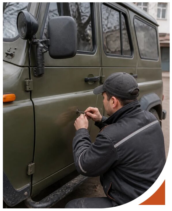 Профессиональное вскрытие автомобиля УАЗ без повреждений в Чернушке